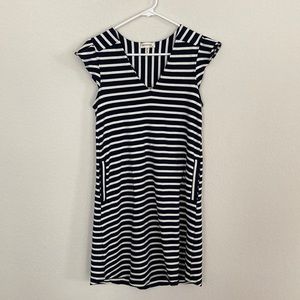 Monteau Women's Navy Striped Dress